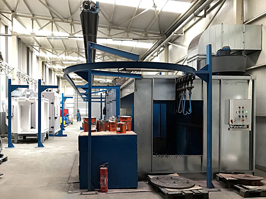 Onder Makina Boya Kabinleri ve Servis Ekipmanları Toz Boyama ve Yıkama Hattı Tesisi 2-3