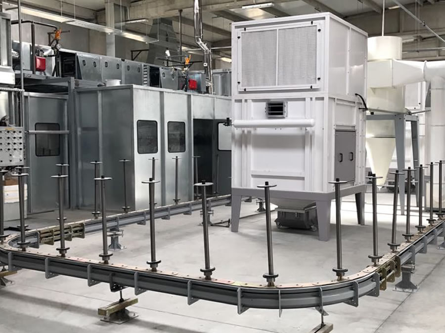 Onder Makina Boya Kabinleri ve Servis EkipmanlarıRobotlu ve Konveyörlü Tesis3-1