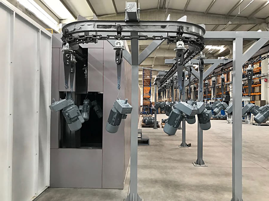 Onder Makina Boya Kabinleri ve Servis EkipmanlarıRobotlu ve Konveyörlü Tesis7-3